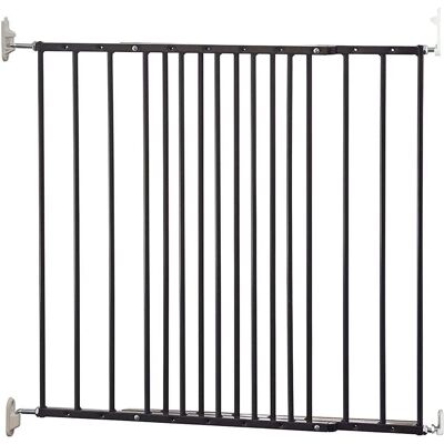 Barrière en métal extensible noire Safetots - Publicité Barrière en métal extensible noire Safetots - Publicité