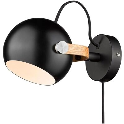 Halo Design D.C. Applique Murale - Métal & Chêne Ajustable - LED 28W Halo Design D.C. Applique Murale - Métal & Chêne Ajustable - LED 28W
