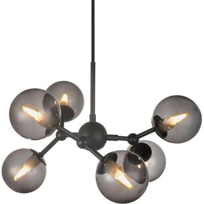 Suspension Halo Design Atom - Noir/Opale - 45cm - Publicité Suspension Halo Design Atom - Noir/Opale - 45cm - Publicité