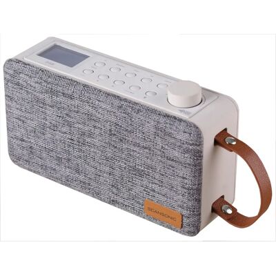 Scansonic PA6000 - Bluetooth-Lautsprecher, Radio, 8h Akku, Grau Scansonic PA6000 - Bluetooth-Lautsprecher, Radio, 8h Akku, Grau