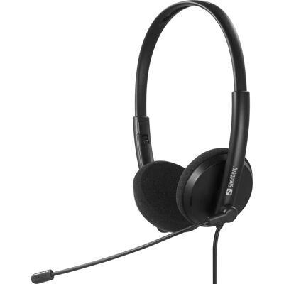 Sandberg 126-46 Wired Headset - Headphones for Office/Call Center Sandberg 126-46 Wired Headset - Headphones for Office/Call Center