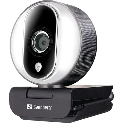 Sandberg 134-12 Webkamera - Full HD 2MP, Fekete, Ezüst Sandberg 134-12 Webkamera - Full HD 2MP, Fekete, Ezüst
