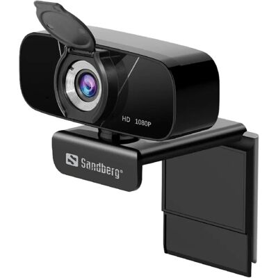 Sandberg 134-15 Webcam - Full HD 1080P - Microphone - Plug & Play - Publicité Sandberg 134-15 Webcam - Full HD 1080P - Microphone - Plug & Play - Publicité