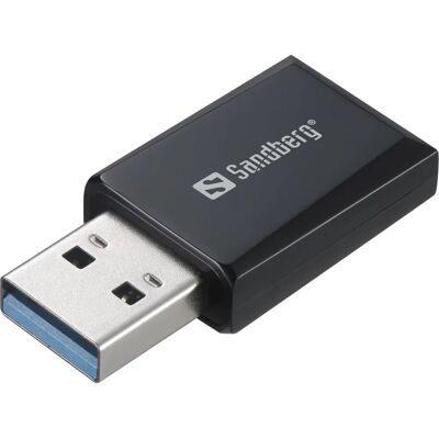Sandberg Mini Wifi Dongle - Dual Band, USB 3.0, Sort - Netværkskort Sandberg Mini Wifi Dongle - Dual Band, USB 3.0, Sort - Netværkskort