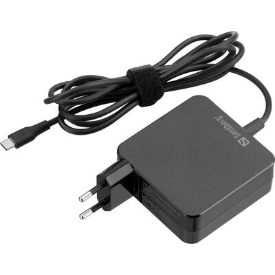 Sandberg Model 135-79 USB-C Hurtigoplader - Sort Sandberg Model 135-79 USB-C Hurtigoplader - Sort