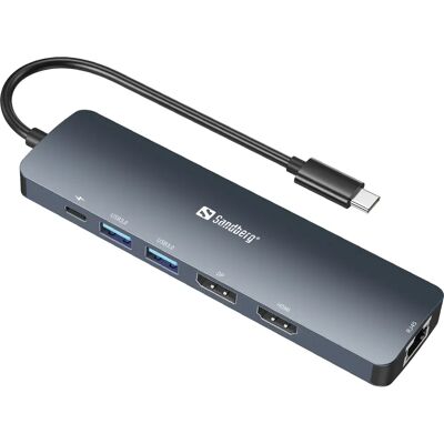 Sandberg 136-43 Dual 4K Dock - Dock/Port Replikator Sandberg 136-43 Dual 4K Dock - Dock/Port Replikator