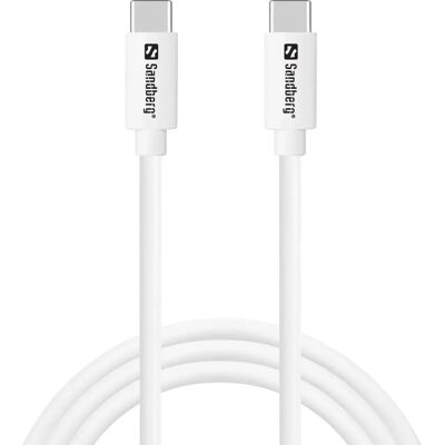 Sandberg 136-52 Cablu USB - USB 3.2 Gen 1, USB C Alb Sandberg 136-52 Cablu USB - USB 3.2 Gen 1, USB C Alb