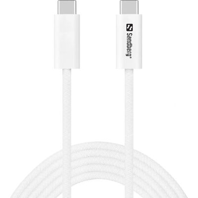 Sandberg Modelo 136-57 Cable USB - USB4, 2m, Blanco Sandberg Modelo 136-57 Cable USB - USB4, 2m, Blanco