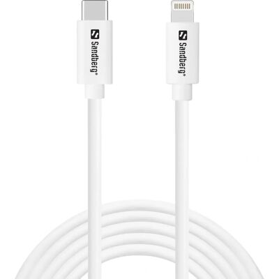 Sandberg 136-59 Cablu Lightning Alb - Cablu Lightning Sandberg 136-59 Cablu Lightning Alb - Cablu Lightning