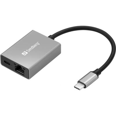 Sandberg Model 136-60 USB-C Gigabit Ethernet Adapter - Network Adapter Sandberg Model 136-60 USB-C Gigabit Ethernet Adapter - Network Adapter