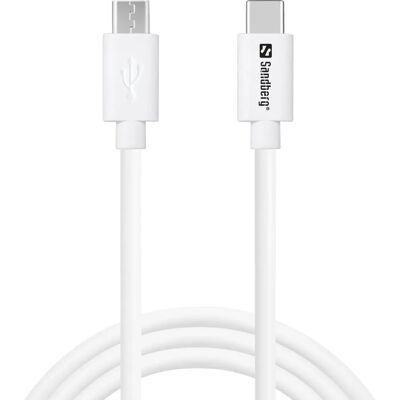 Sandberg 136-74 USB-Kabel USB C Micro-USB B Weiß Sandberg 136-74 USB-Kabel USB C Micro-USB B Weiß