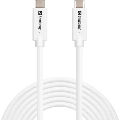 Sandberg 136-75 USB-Kabel - USB 3.2 Gen 2, USB-C, 100W, 3m Sandberg 136-75 USB-Kabel - USB 3.2 Gen 2, USB-C, 100W, 3m
