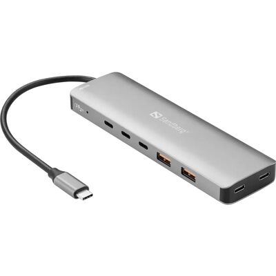 Sandberg - 136-79 - USB-C 5x USB-A 2x - Laptop Dock - Publicité Sandberg - 136-79 - USB-C 5x USB-A 2x - Laptop Dock - Publicité