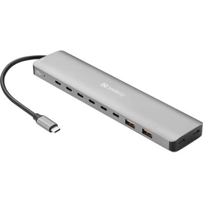 Sandberg - 136-80 - 8x USB-C 2x USB-A - Docking Station Sandberg - 136-80 - 8x USB-C 2x USB-A - Docking Station