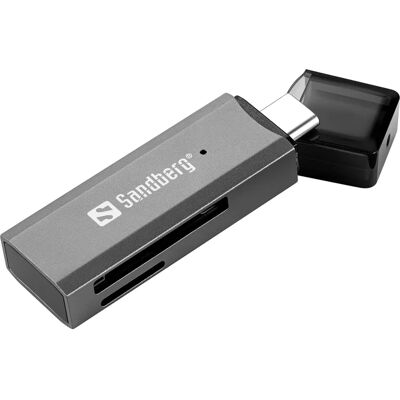 Sandberg - 136-84 - USB-C - Aluminium - Kartenleser Sandberg - 136-84 - USB-C - Aluminium - Kartenleser