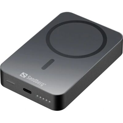 Power Bank Sandberg 10000mAh Încărcare Fără Fir Negru Power Bank Sandberg 10000mAh Încărcare Fără Fir Negru