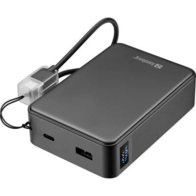 Sandberg - Nano Powerbank 20000 - PD20W - Black - Powerbank Sandberg - Nano Powerbank 20000 - PD20W - Black - Powerbank