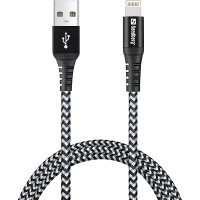 Sandberg 441-35 Lightning Kabel - Haltbares Kevlar Sandberg 441-35 Lightning Kabel - Haltbares Kevlar