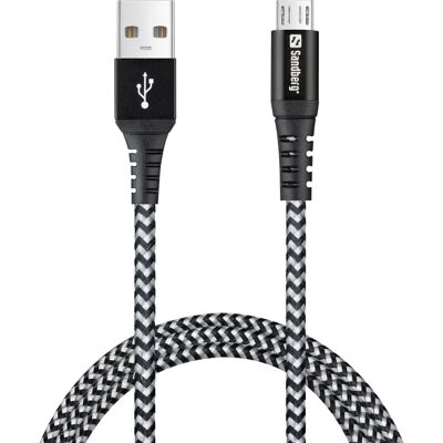 Sandberg Survivor MicroUSB Kabel - 1M - USB 2.0 Kabel Sandberg Survivor MicroUSB Kabel - 1M - USB 2.0 Kabel