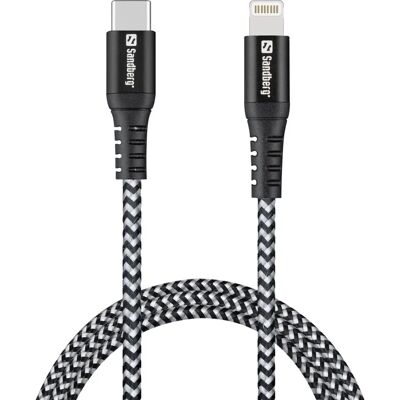 Sandberg 441-55 slitstark USB-C Lightning-kabel - 1m Sandberg 441-55 slitstark USB-C Lightning-kabel - 1m