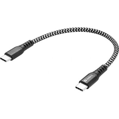 Sandberg 441-66 USB-Kabel - Schnellladung, Kevlar-Nylon, Schwarz & Weiß Sandberg 441-66 USB-Kabel - Schnellladung, Kevlar-Nylon, Schwarz & Weiß