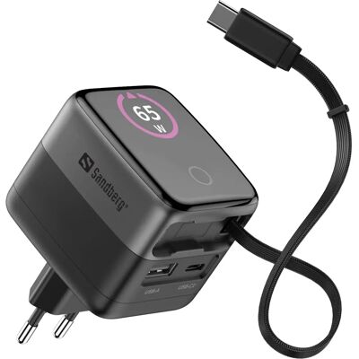 Sandberg - 441-74 - 65W - Integrovaný kabel - Charger Sandberg - 441-74 - 65W - Integrovaný kabel - Charger