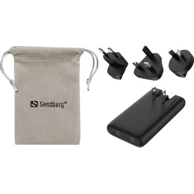 Sandberg - 441-77 4in1 TravelCharger - 65W - USB-C PD - Ladegerät Sandberg - 441-77 4in1 TravelCharger - 65W - USB-C PD - Ladegerät