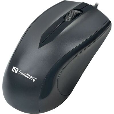 Sandberg 631-01 Mouse - Optical 1200 DPI - USB - Black - Office Sandberg 631-01 Mouse - Optical 1200 DPI - USB - Black - Office