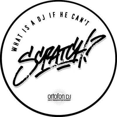 Ortofon 9990224 Nero Bianco Slipmat DJ - Accessorio giradischi Ortofon 9990224 Nero Bianco Slipmat DJ - Accessorio giradischi