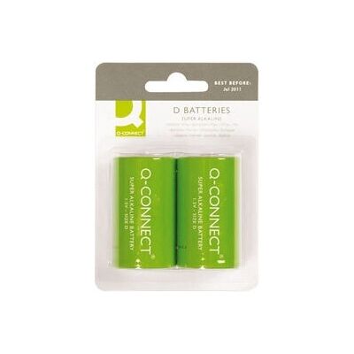 Q-Connect D Batterij - Betrouwbare Alkaline Q-Connect D Batterij - Betrouwbare Alkaline