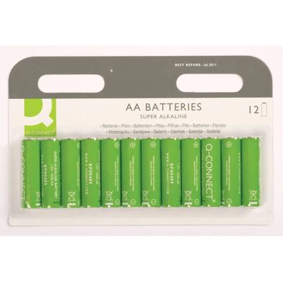 Baterías AA Q-Connect - 12 unidades - 1,5 V - Baterías Baterías AA Q-Connect - 12 unidades - 1,5 V - Baterías