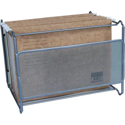 Q-CONNECT KF00832 Soporte metálico en rejilla para carpetas - A4 - Plata Q-CONNECT KF00832 Soporte metálico en rejilla para carpetas - A4 - Plata