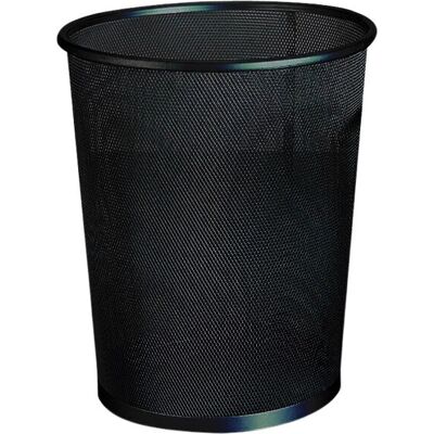 Cesto de Papelera Metálica Negra - 8,3 L Cesto de Papelera Metálica Negra - 8,3 L