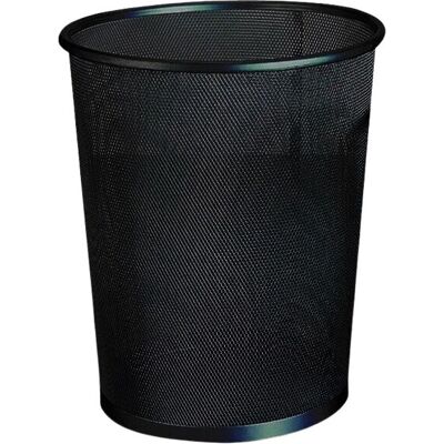 Poubelle Q-CONNECT KF00873 - Métal Noir Rectangulaire 13 L - Publicité Poubelle Q-CONNECT KF00873 - Métal Noir Rectangulaire 13 L - Publicité