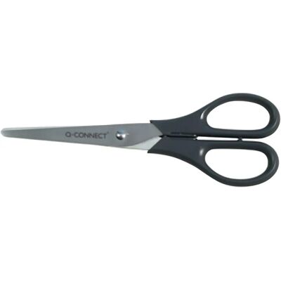 Ciseaux Q-CONNECT KF01228 Noirs Ergonomiques - Ciseaux - Publicité Ciseaux Q-CONNECT KF01228 Noirs Ergonomiques - Ciseaux - Publicité