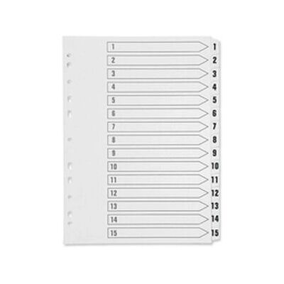 Q-Connect KF01530 Tab Index - 15 Numbered Durable Office Tabs Q-Connect KF01530 Tab Index - 15 Numbered Durable Office Tabs