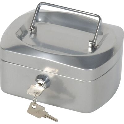 Q-Connect Caja de Dinero - Gris - 152x115x80mm - Caja fuerte Q-Connect Caja de Dinero - Gris - 152x115x80mm - Caja fuerte
