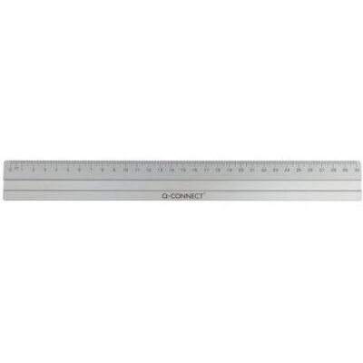 Q-CONNECT - KF03678 - 300 mm - Alluminio - Righello da tavolo Q-CONNECT - KF03678 - 300 mm - Alluminio - Righello da tavolo