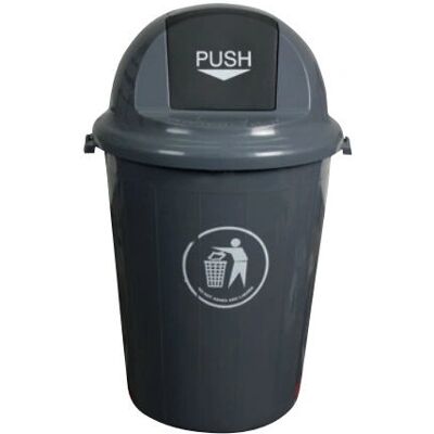 Q-CONNECT - KF04237 - Gris - 80 L - Cubo de basura Q-CONNECT - KF04237 - Gris - 80 L - Cubo de basura