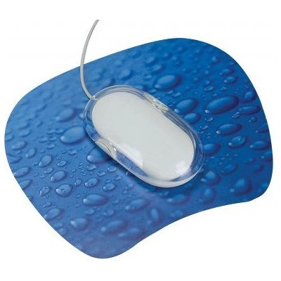 Q-Connect Blauer Regentropfen-Mauspad - Mausmatte Q-Connect Blauer Regentropfen-Mauspad - Mausmatte