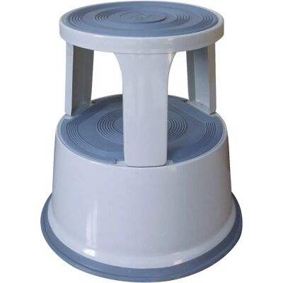 Q-Connect Light Grey Metal Step Stool - Step Stool Q-Connect Light Grey Metal Step Stool - Step Stool