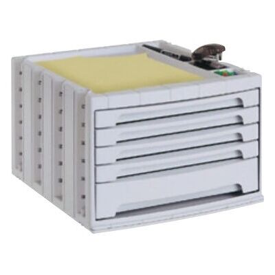 Q-CONNECT Modelo KF18427 - Organizador de Gavetas, 5 Gavetas, Cinza Q-CONNECT Modelo KF18427 - Organizador de Gavetas, 5 Gavetas, Cinza