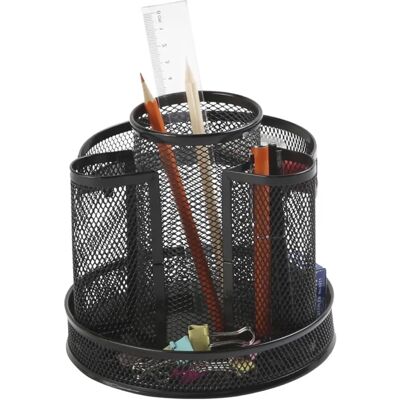 Q-CONNECT KF17294 Metallischer Drehbarer Schreibtisch-Organizer Q-CONNECT KF17294 Metallischer Drehbarer Schreibtisch-Organizer