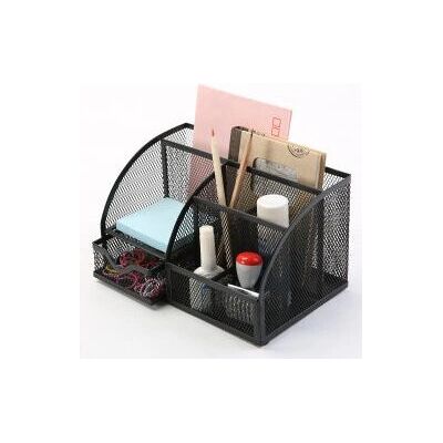 Q-Connect Schwarzer gebogener Schreibtischorganizer - Schreibtisch-Organizer Q-Connect Schwarzer gebogener Schreibtischorganizer - Schreibtisch-Organizer