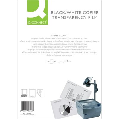 Q-Connect KF26066 Transparentes Laserdruckerpapier - 100 Blatt Q-Connect KF26066 Transparentes Laserdruckerpapier - 100 Blatt