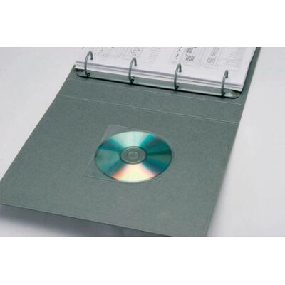 Q-CONNECT KF27031 estuche para medios de almacenamiento - Fundas autoadhesivas transparentes para CD/DVD Q-CONNECT KF27031 estuche para medios de almacenamiento - Fundas autoadhesivas transparentes para CD/DVD
