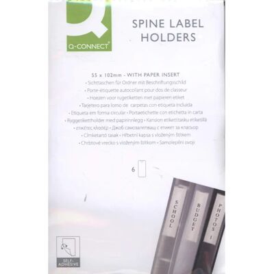 Etiquetas Transparentes Permanentes Q-Connect 55x102 mm - Pack de 6 Etiquetas Transparentes Permanentes Q-Connect 55x102 mm - Pack de 6