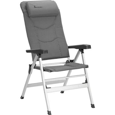 Chaise Pliable Isabella Thor - Gris Clair - Mobilier de Camping - Publicité Chaise Pliable Isabella Thor - Gris Clair - Mobilier de Camping - Publicité