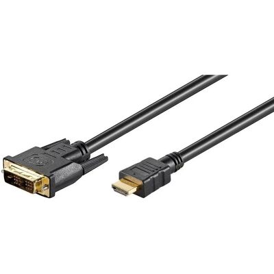 MicroConnect Adaptateur HDMI à DVI-D - 1m - Noir - Câble vidéo - Publicité MicroConnect Adaptateur HDMI à DVI-D - 1m - Noir - Câble vidéo - Publicité
