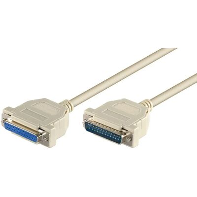Microconnect Cavo Seriale Bianco 2m - Seriale e Parallelo - DB25 Microconnect Cavo Seriale Bianco 2m - Seriale e Parallelo - DB25
